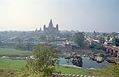 Orchha - landscape with the Chaturbhuj Mandir Temple